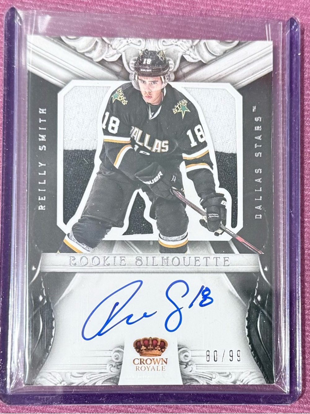 2012-13 Panini Crown Royale Rookie Silhouette Autograph - Black, White, Gold